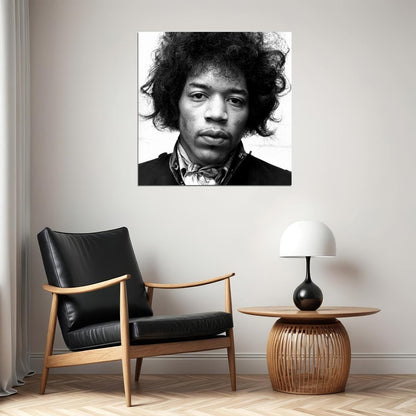 Jimi Hendrix Music Poster Rock Legend Wall Art