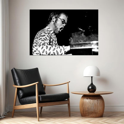 Elton John Poster Music Legend Wall Art Singer-songwriter Print