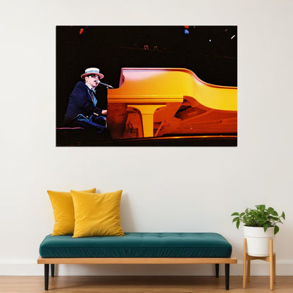 Elton John Poster Music Legend Wall Art Singer-songwriter Print