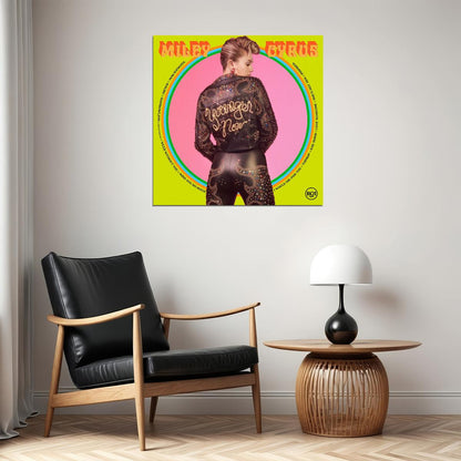 Miley Cyrus Music Poster Pop Singer Wall Print