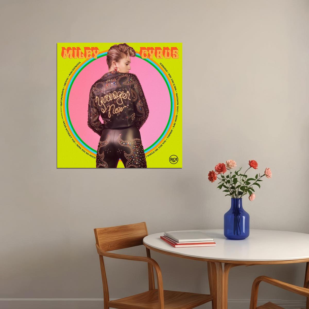 Miley Cyrus Music Poster Pop Singer Wall Print