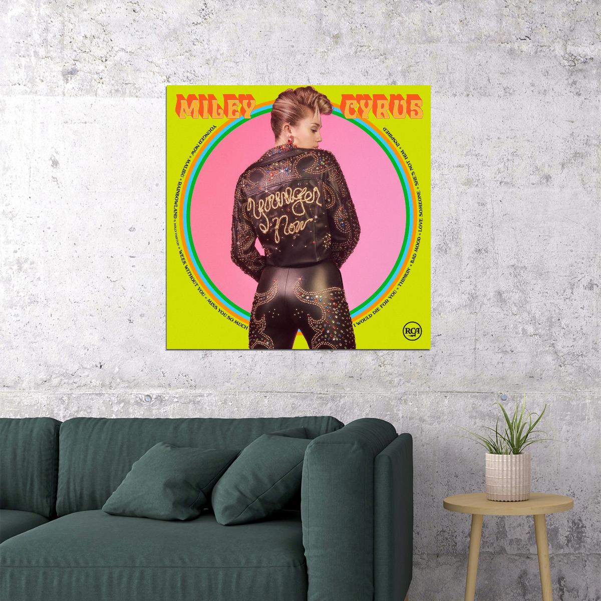 Miley Cyrus Music Poster Pop Singer Wall Print