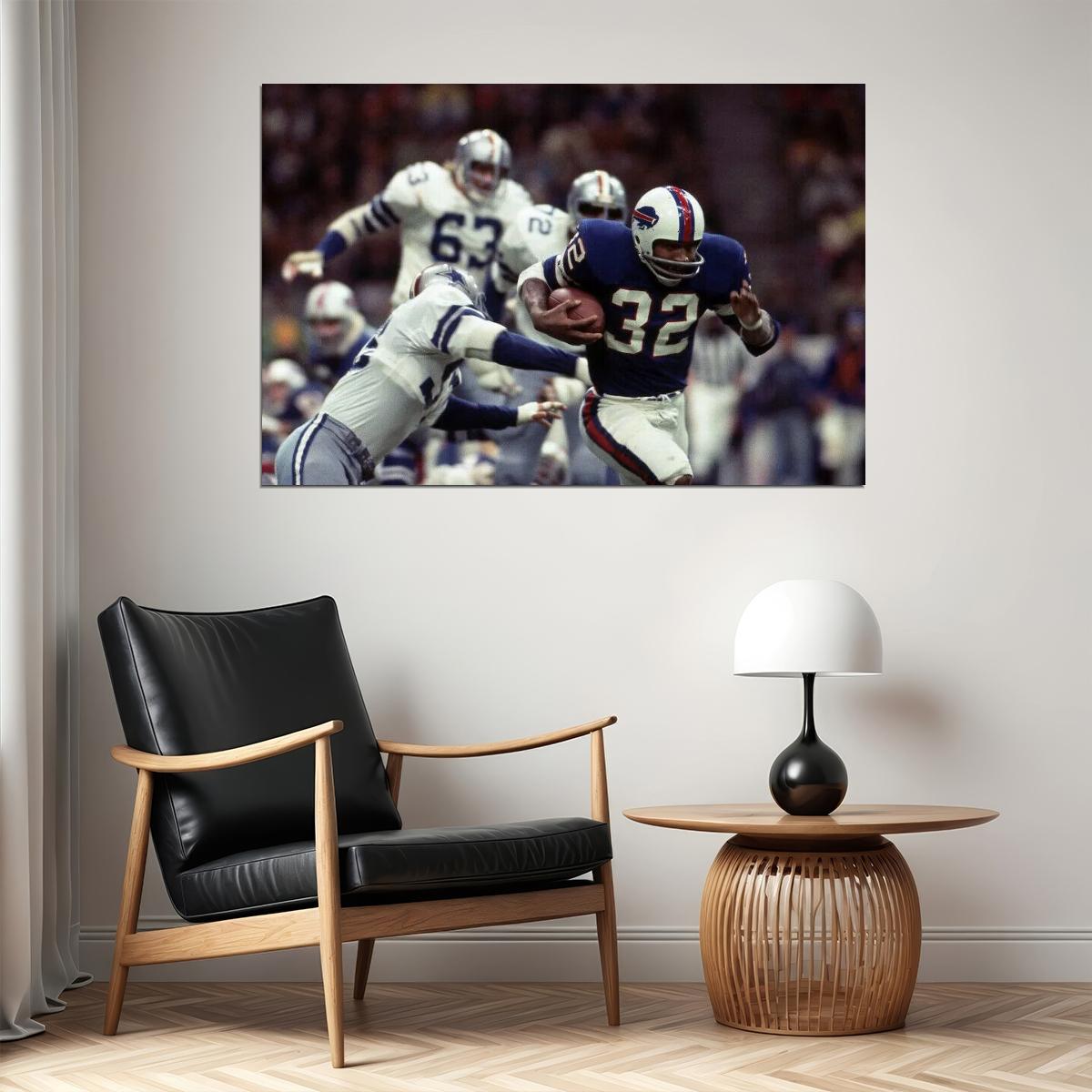 O. J. Simpson Poster Nfl Football Player Motivational Sports Print Wall Art - xonomax