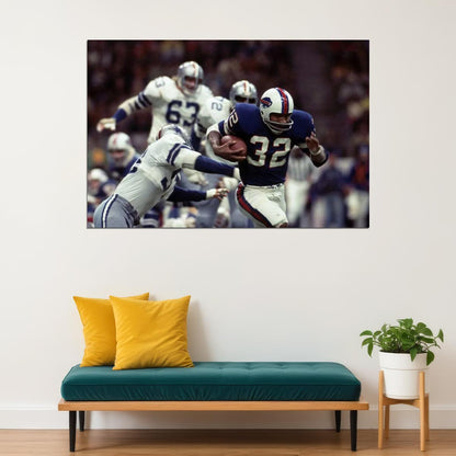 O. J. Simpson Poster Nfl Football Player Motivational Sports Print Wall Art - xonomax