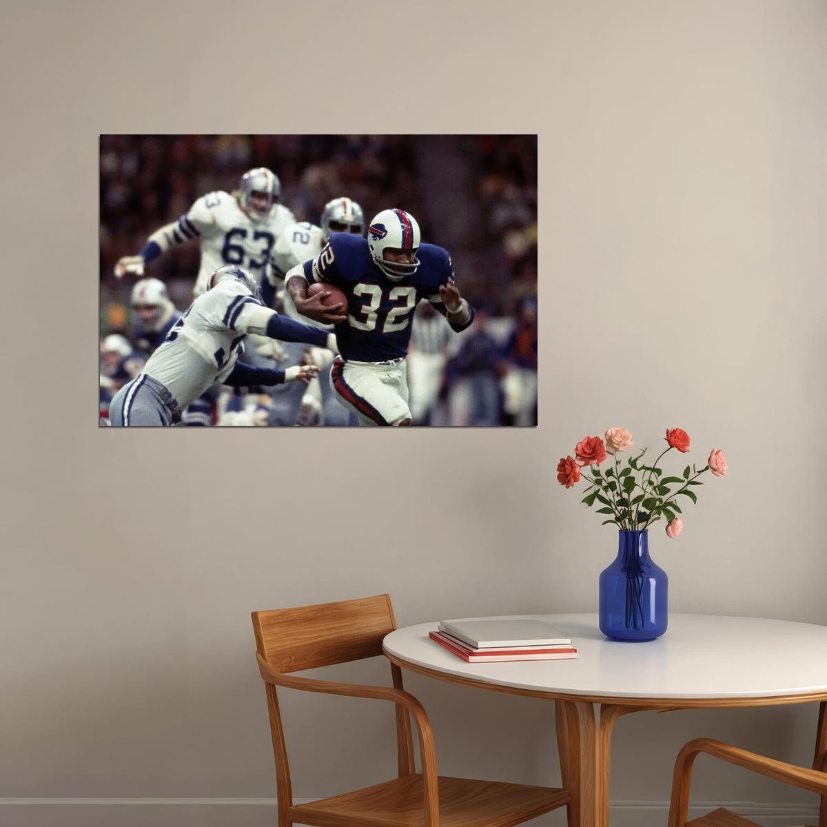 O. J. Simpson Poster Nfl Football Player Motivational Sports Print Wall Art - xonomax