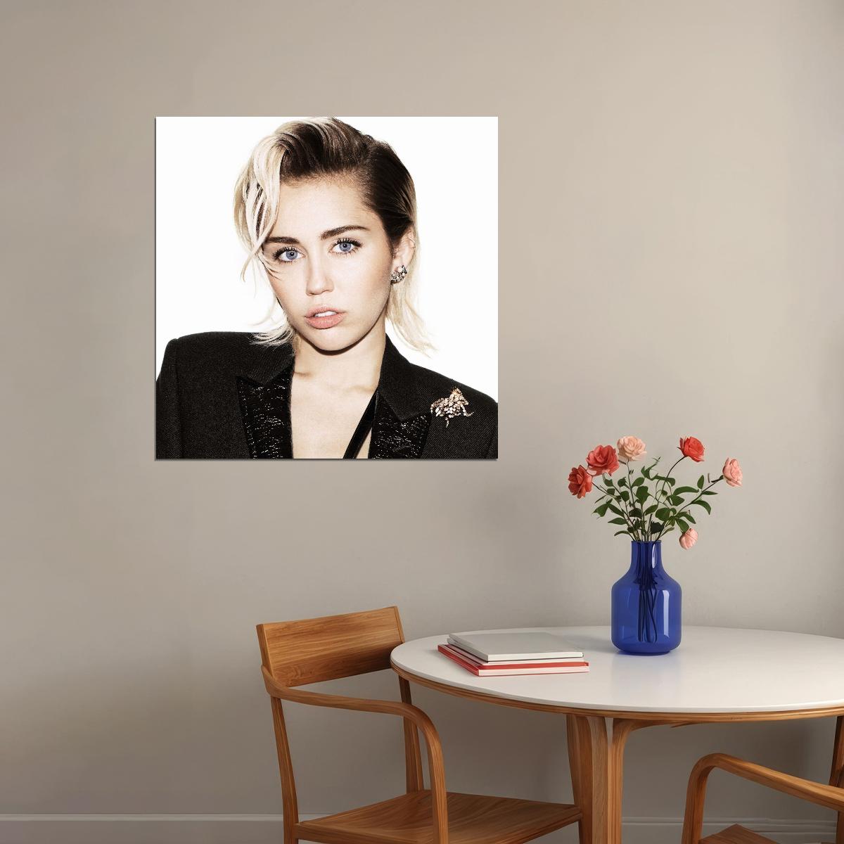 Miley Cyrus Music Poster Pop Singer Wall Print