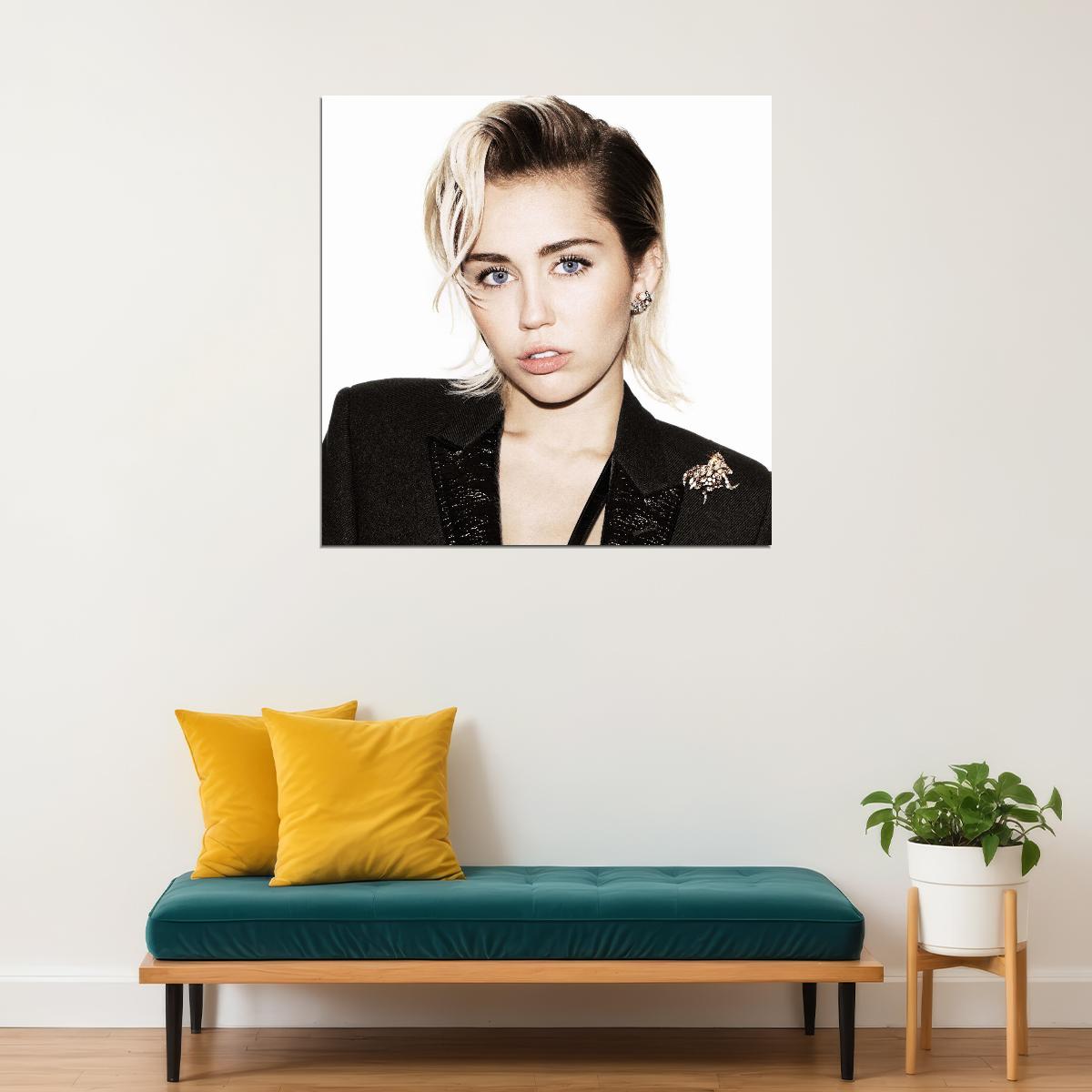 Miley Cyrus Music Poster Pop Singer Wall Print