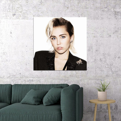 Miley Cyrus Music Poster Pop Singer Wall Print