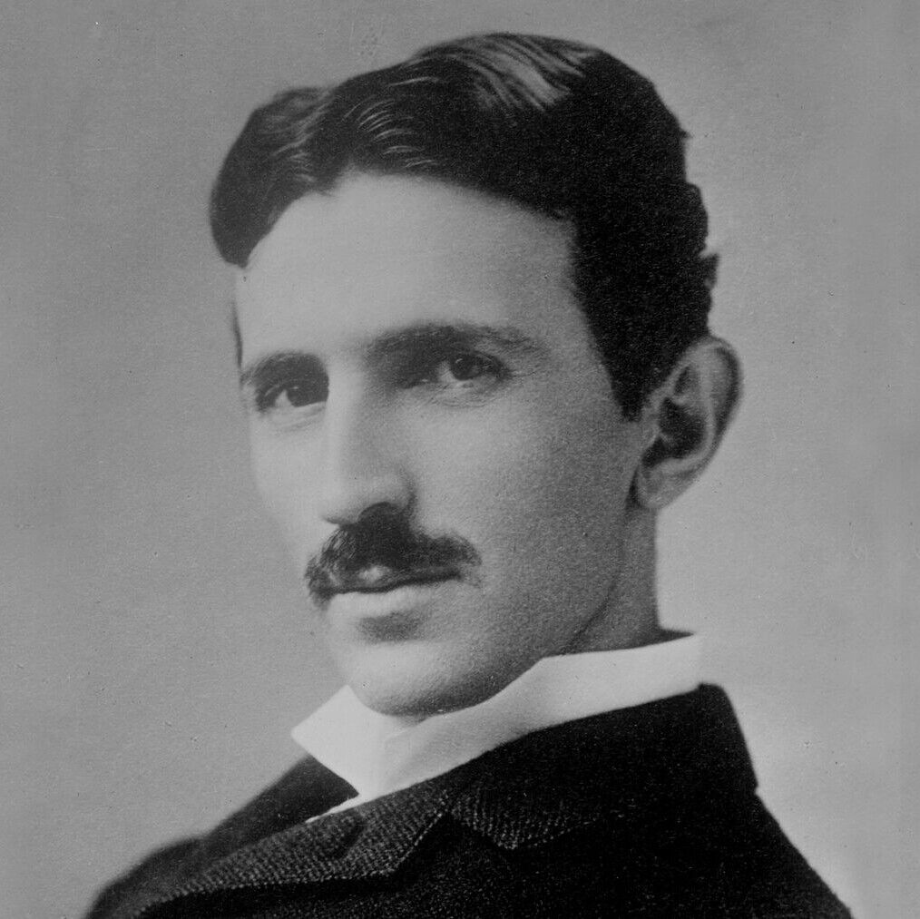 Nikola Tesla Inspirational Poster Famous Inventor Motivational Wall Art