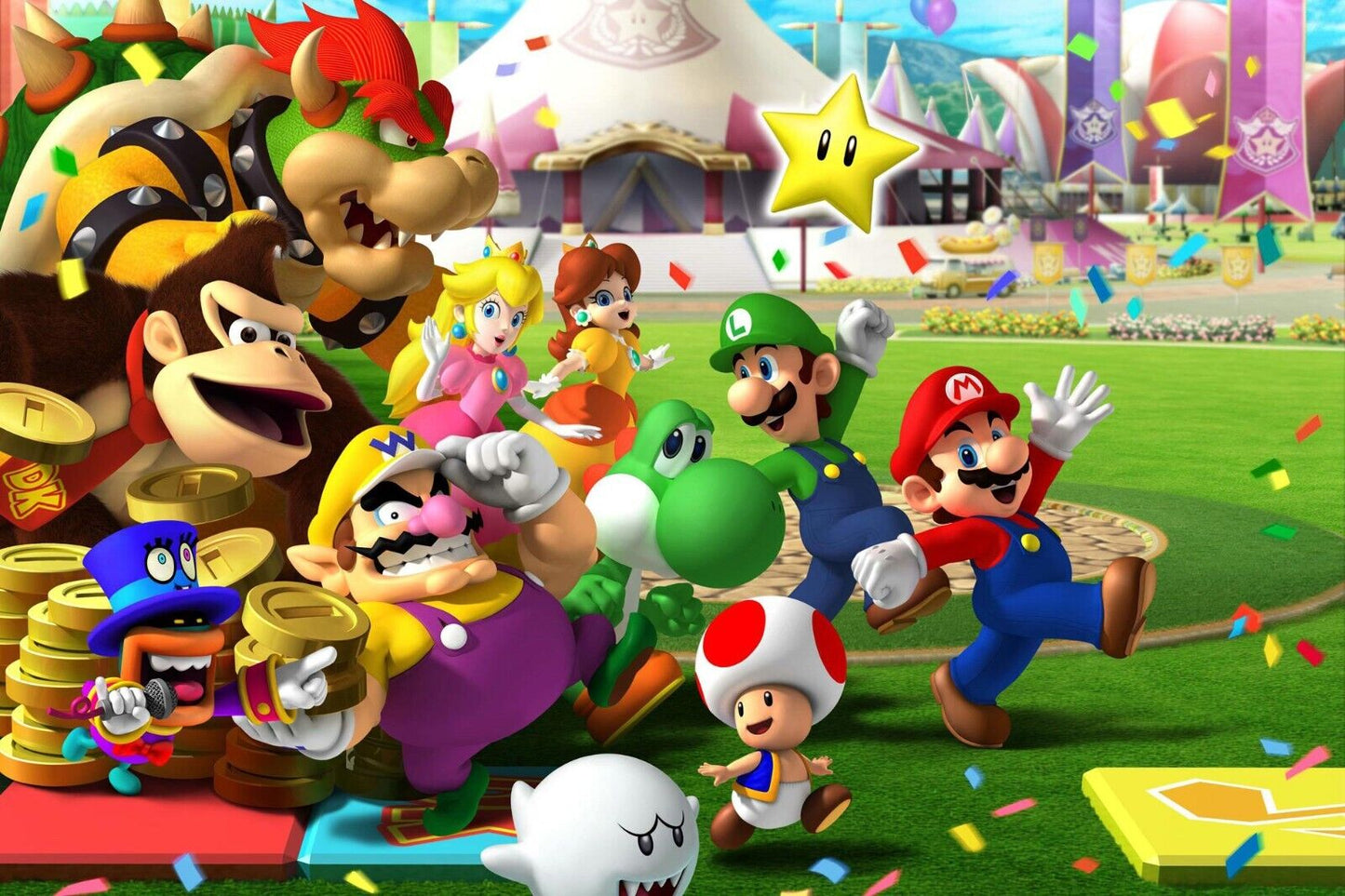 Mario Party Video Game Poster Nintendo Gamer Wall Art - xonomax