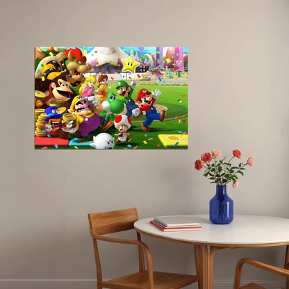 Mario Party Video Game Poster Nintendo Gamer Wall Art - xonomax