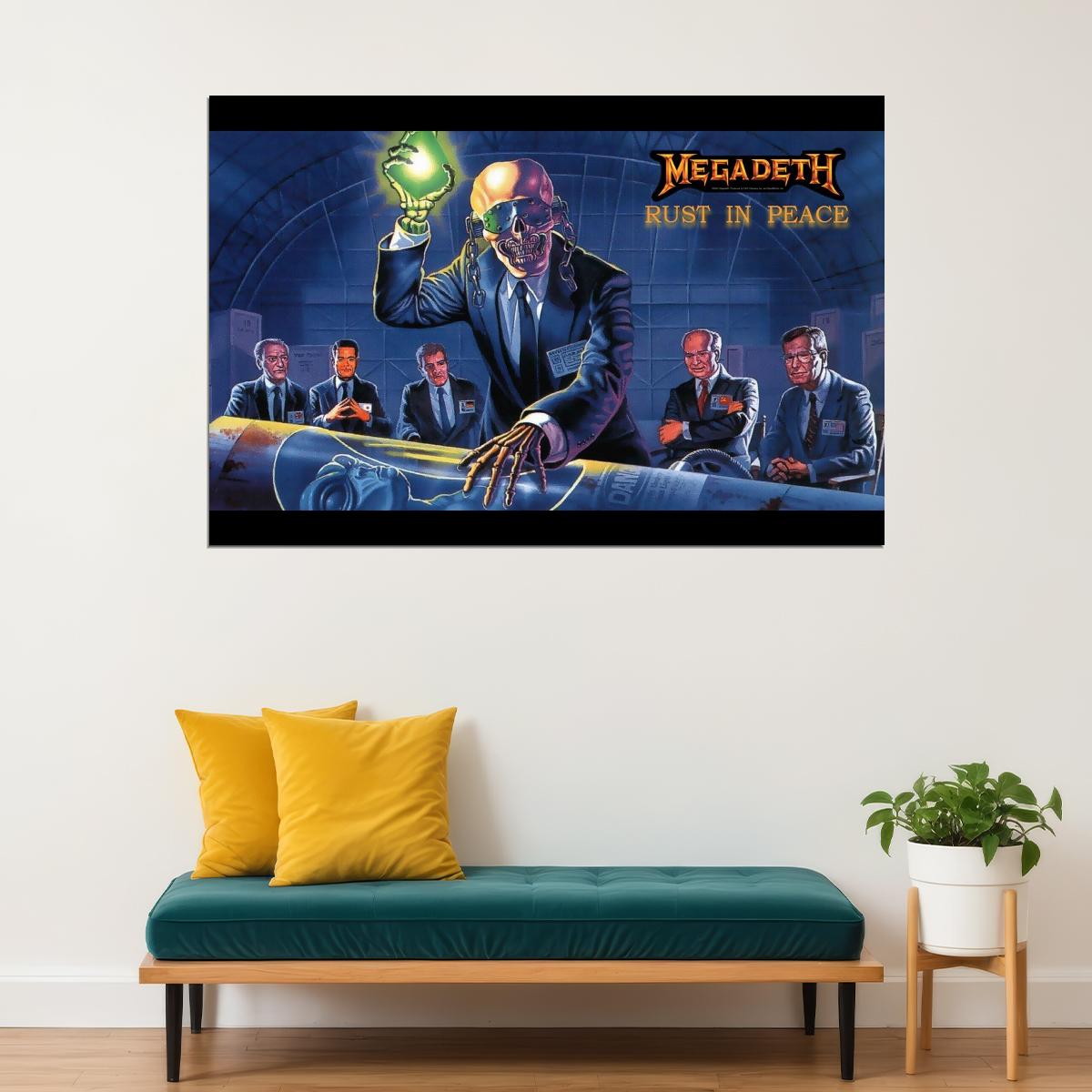 Megadeth Music Poster Iconic Heavy Metal Band Wall Print