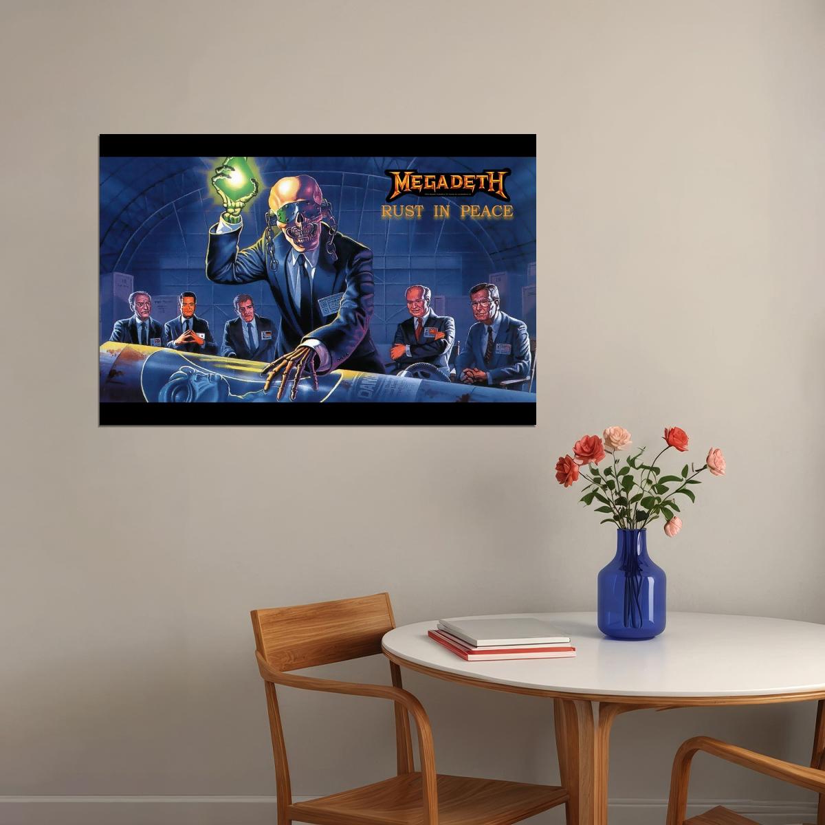 Megadeth Music Poster Iconic Heavy Metal Band Wall Print