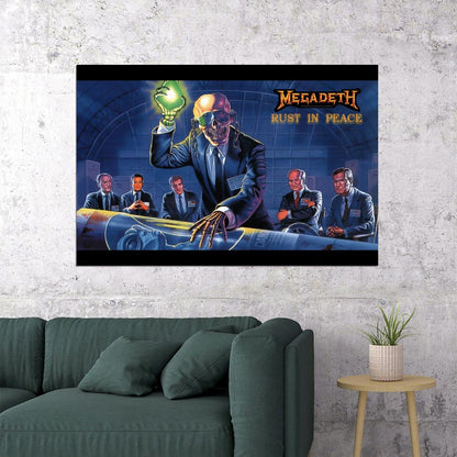 Megadeth Music Poster Iconic Heavy Metal Band Wall Print