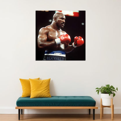Evander Holyfield Boxing Poster Heavyweight Champion Wall Art Motivational Sports Print - xonomax