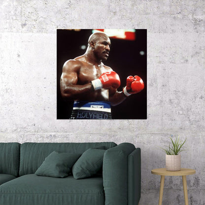 Evander Holyfield Boxing Poster Heavyweight Champion Wall Art Motivational Sports Print - xonomax