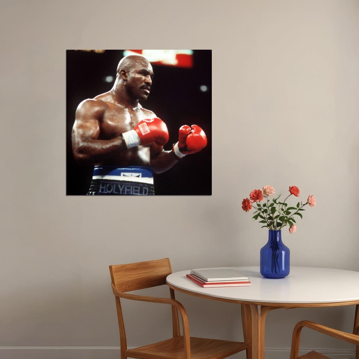 Evander Holyfield Boxing Poster Heavyweight Champion Wall Art Motivational Sports Print - xonomax