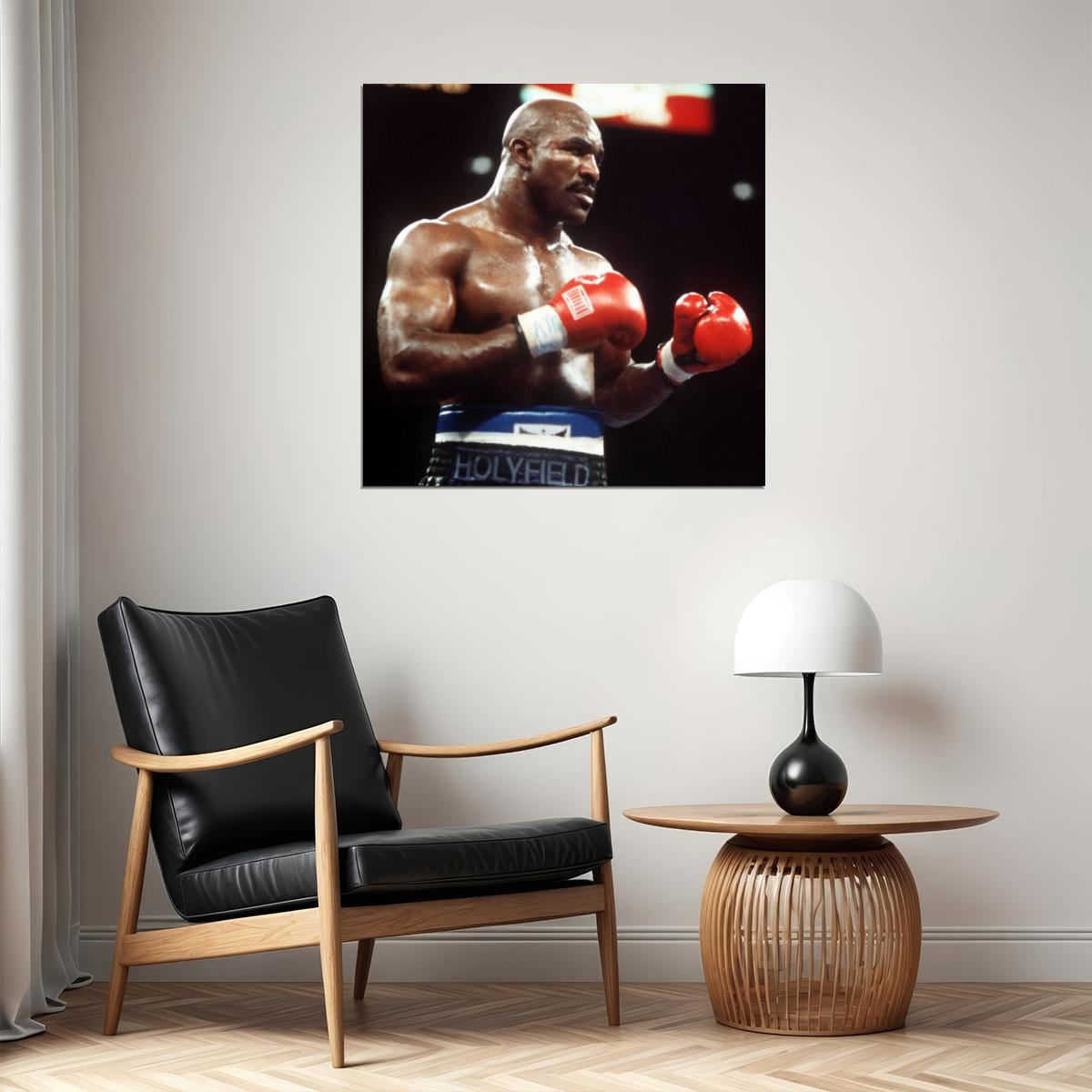 Evander Holyfield Boxing Poster Heavyweight Champion Wall Art Motivational Sports Print - xonomax