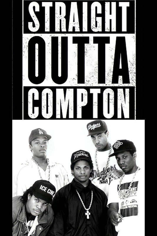 N.w.a Music Poster Iconic Rap Legends Wall Print