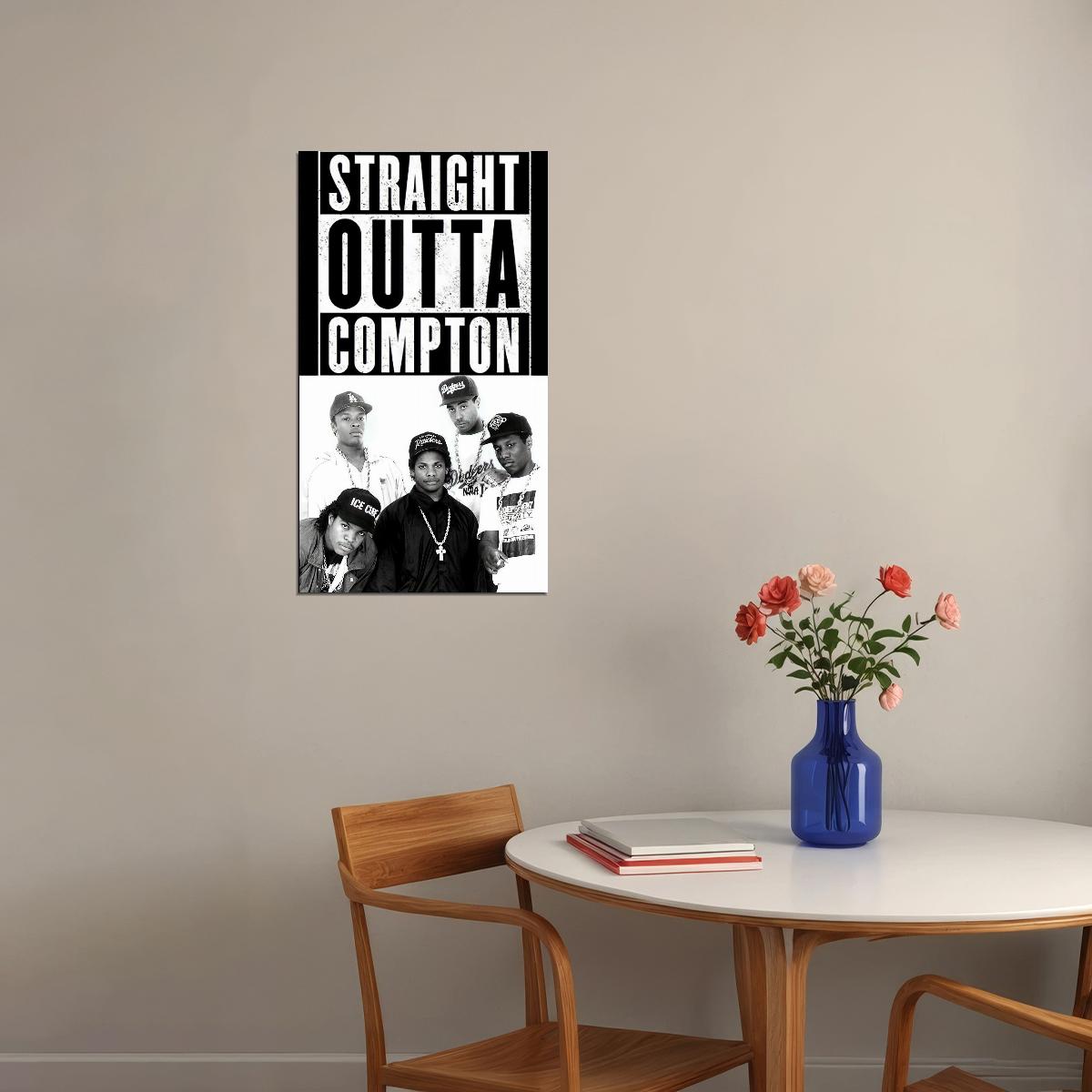 N.w.a Music Poster Iconic Rap Legends Wall Print