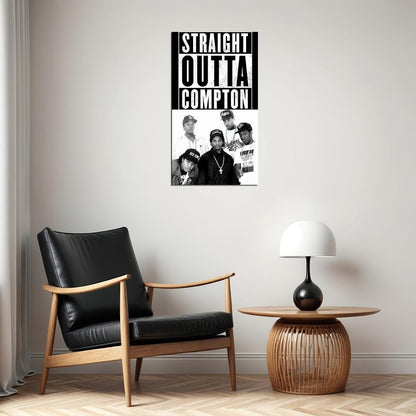 N.w.a Music Poster Iconic Rap Legends Wall Print