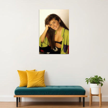 Saved By The Bell's Kelly Kapowski Retro 1990s Movie Poster Classic Tv Nostalgia Wall Art - xonomax