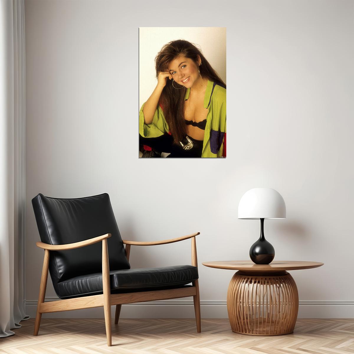 Saved By The Bell's Kelly Kapowski Retro 1990s Movie Poster Classic Tv Nostalgia Wall Art - xonomax