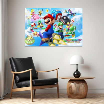 Mario Party Video Game Poster Nintendo Gamer Wall Art