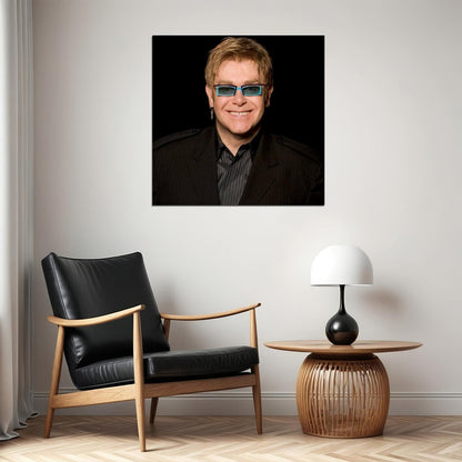 Elton John Poster Music Legend Wall Art Singer-songwriter Print