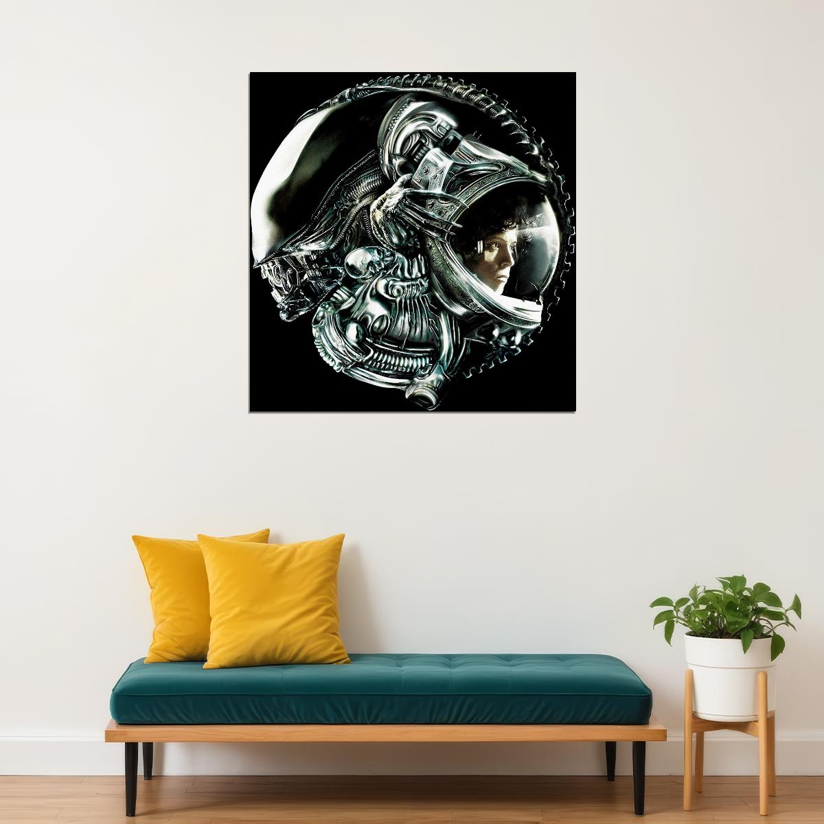Alien Ellen Ripley Poster Sci-fi Movie Wall Art Heroine Classic Film Print - xonomax
