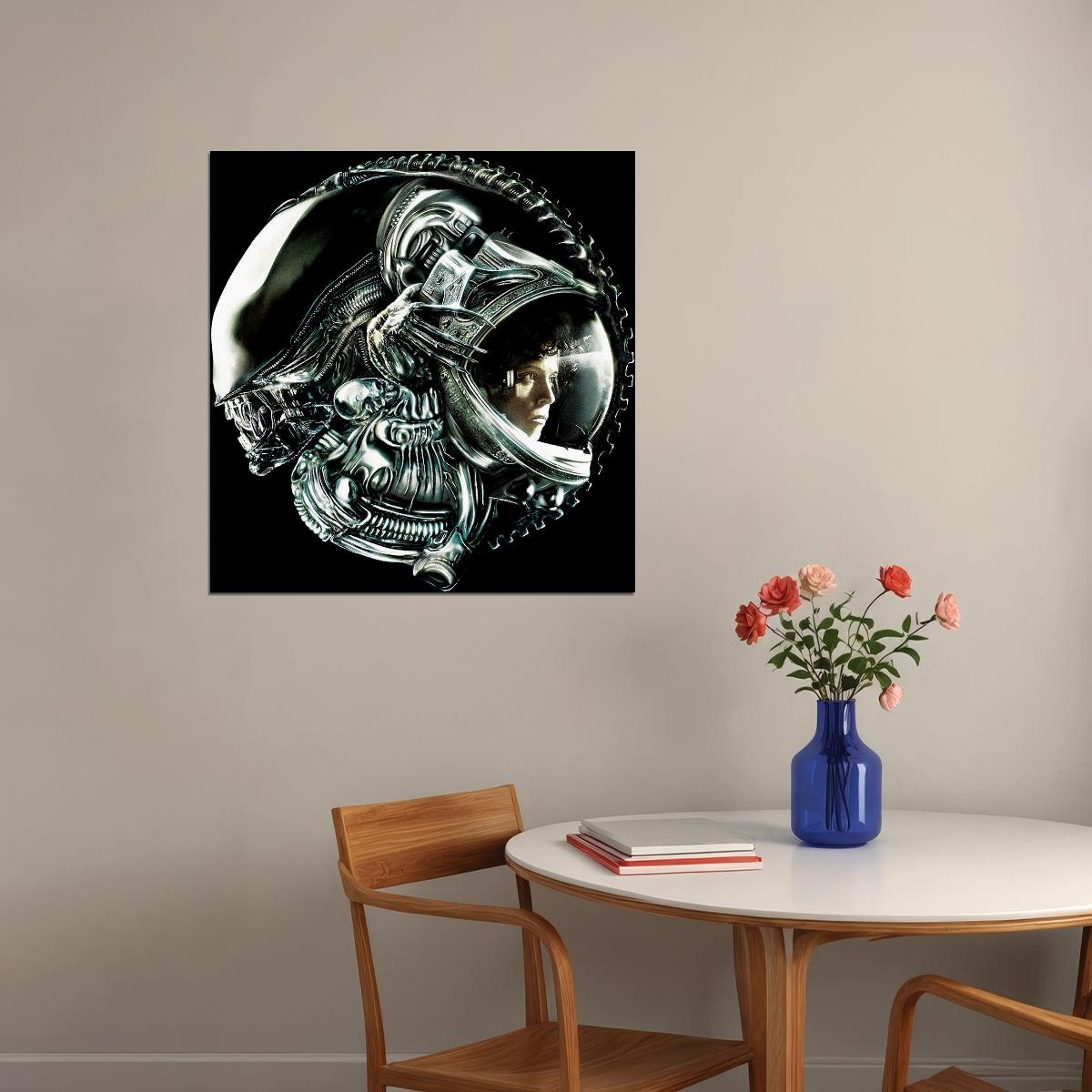 Alien Ellen Ripley Poster Sci-fi Movie Wall Art Heroine Classic Film Print - xonomax
