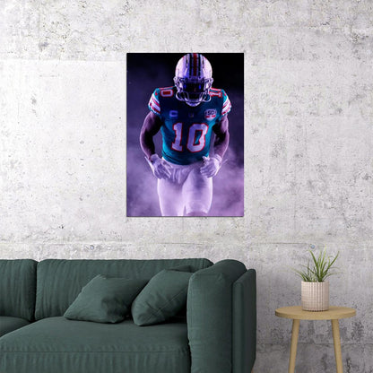 Miami Dolphins Tyreek Hill Nfl Poster Football Player Motivational Sports Print - xonomax