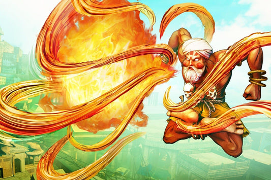 Street Fighter Dhalsim Fighting Video Game Poster Gamer Wall Art