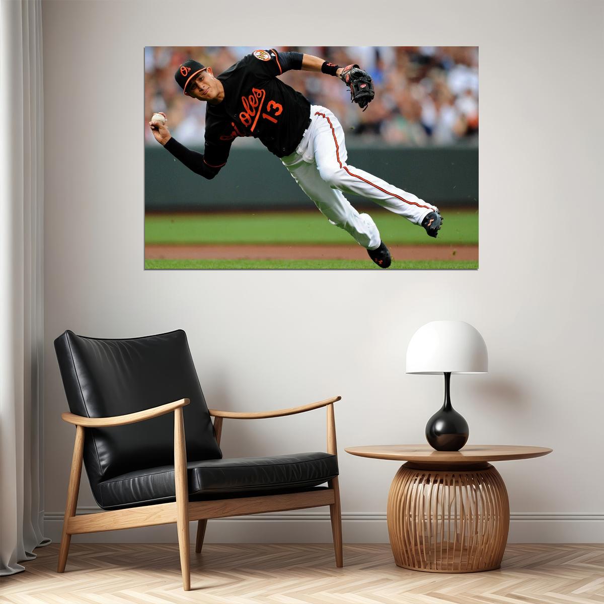 Manny Machado Baseball Poster Famous Mlb Player Wall Art - xonomax