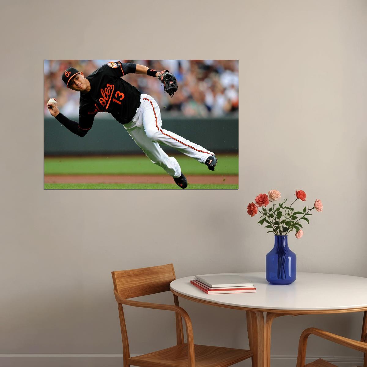 Manny Machado Baseball Poster Famous Mlb Player Wall Art - xonomax