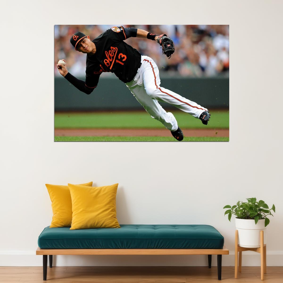 Manny Machado Baseball Poster Famous Mlb Player Wall Art - xonomax
