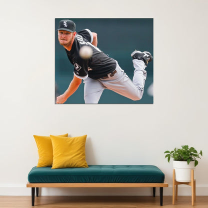 Chris Sale Baseball Poster Mlb Pitcher Wall Art Boston Red Sox Sports Print - xonomax