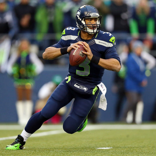 Seattle Seahawks Russell Wilson Nfl Poster Famous Quarterback Motivational Sports Print - xonomax