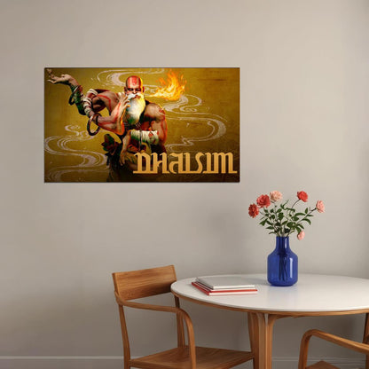 Street Fighter Dhalsim Fighting Video Game Poster Gamer Wall Art