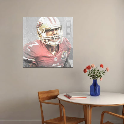 Colin Kaepernick Football Poster Nfl Quarterback Wall Art Motivational Sports Print - xonomax