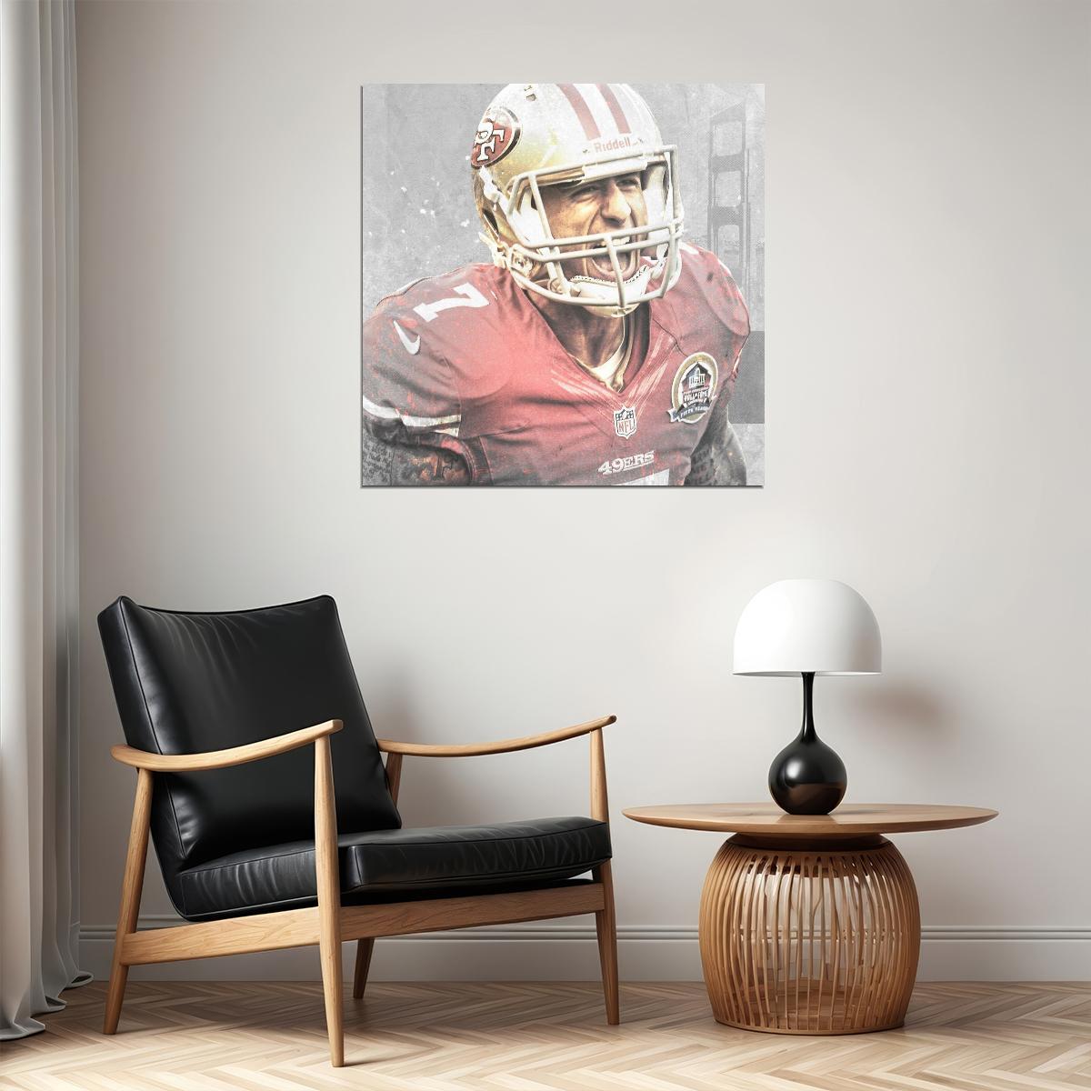 Colin Kaepernick Football Poster Nfl Quarterback Wall Art Motivational Sports Print - xonomax