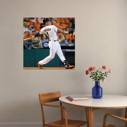 Carlos Correa Baseball Poster Mlb Player Wall Art Houston Astros Sports Print - xonomax
