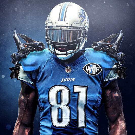Calvin Johnson Detroit Lions Football Poster Nfl Star Wall Art Sports Print - xonomax