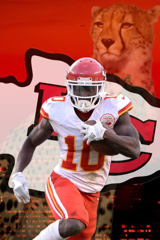Tyreek Hill Nfl Football Poster Iconic Speedster Star Art Inspirational Sports Print - xonomax