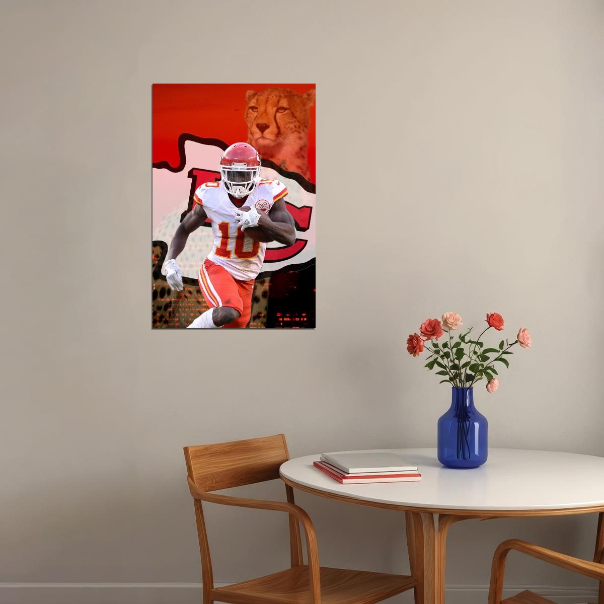 Tyreek Hill Nfl Football Poster Iconic Speedster Star Art Inspirational Sports Print - xonomax