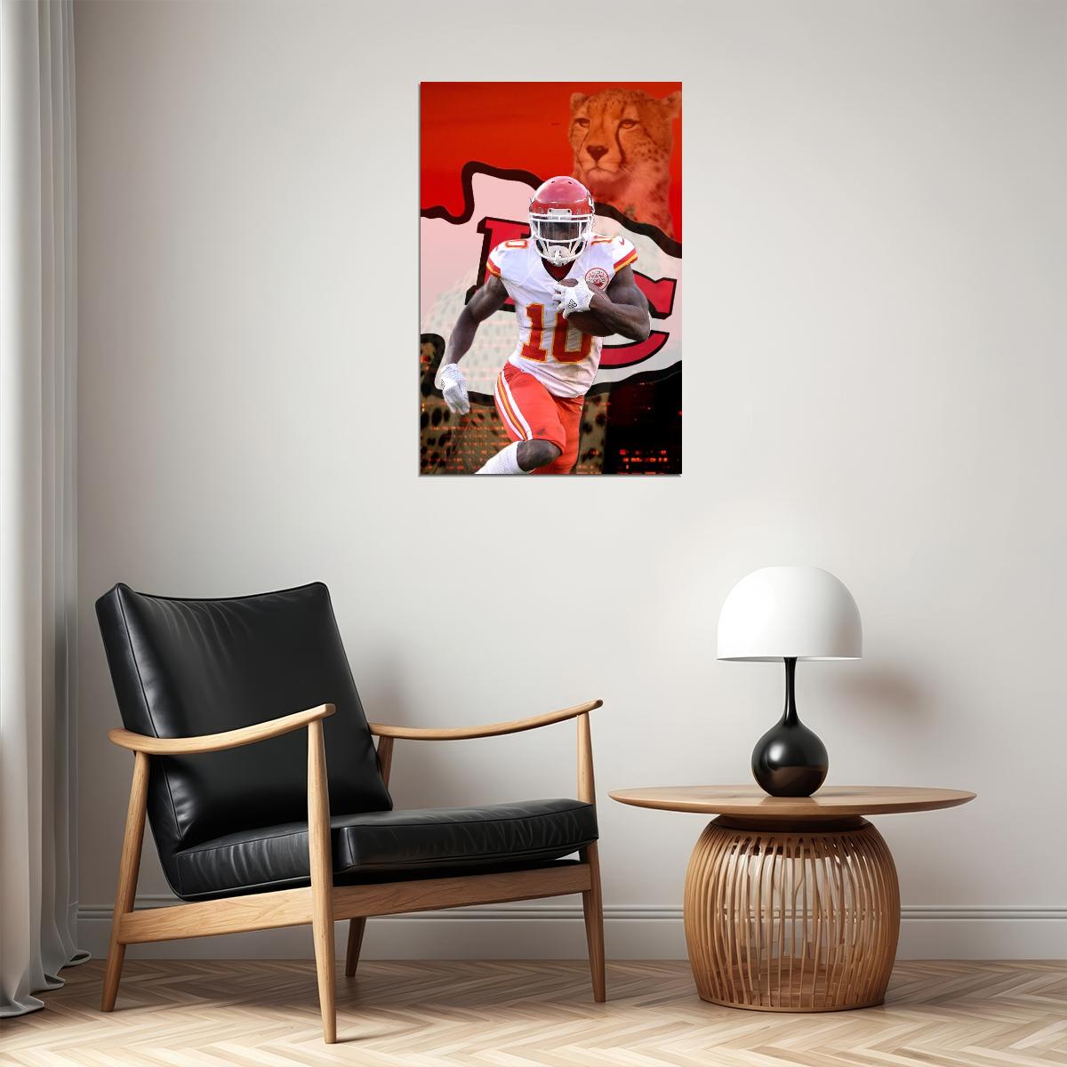 Tyreek Hill Nfl Football Poster Iconic Speedster Star Art Inspirational Sports Print - xonomax
