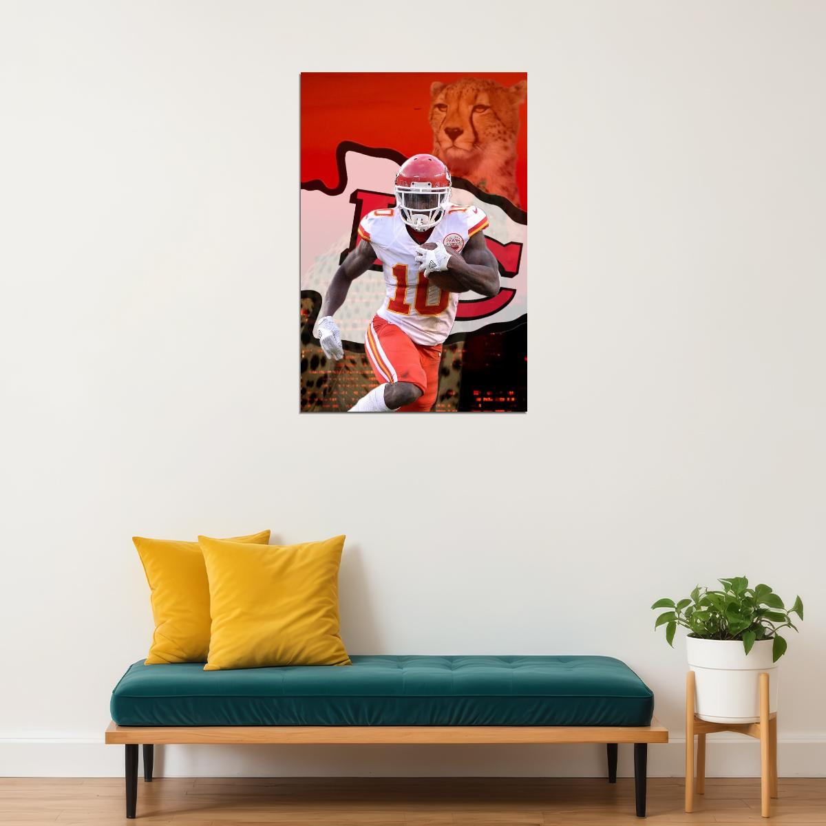 Tyreek Hill Nfl Football Poster Iconic Speedster Star Art Inspirational Sports Print - xonomax