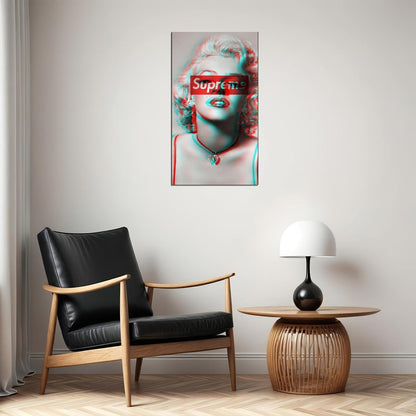 Marilyn Monroe Poster Iconic Vintage Hollywood Actress Supreme Pop Wall Art