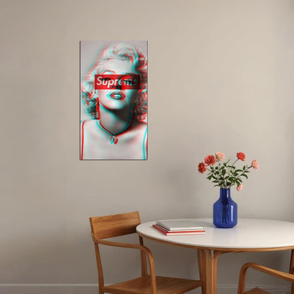 Marilyn Monroe Poster Iconic Vintage Hollywood Actress Supreme Pop Wall Art