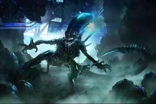 Alien Xenomorph Movie Poster Sci-fi Horror Film Wall Art Classic Alien Print - xonomax
